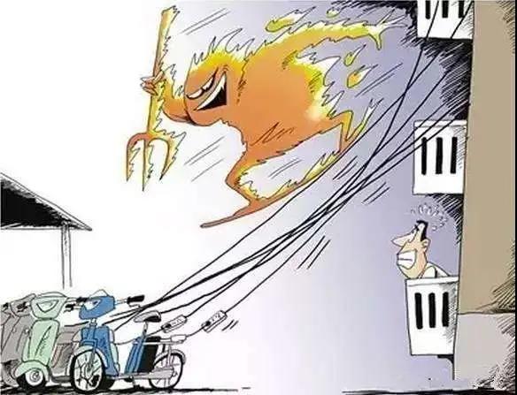 私拉電線給電動車充電，罰5000